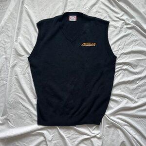Dark Blue Michigan Sleeveless Sweater